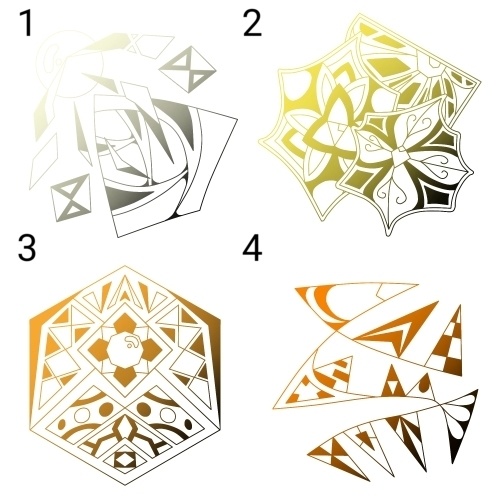 個性ある模様素材集