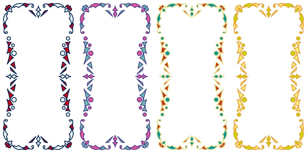 無料配布用オシャレなフレーム素材集