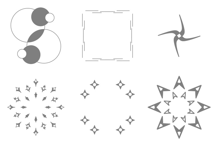 無料配布用カラフルな幾何学模様素材