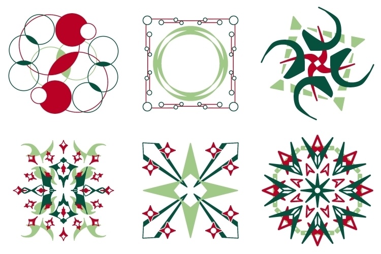 無料配布用カラフルな幾何学模様素材