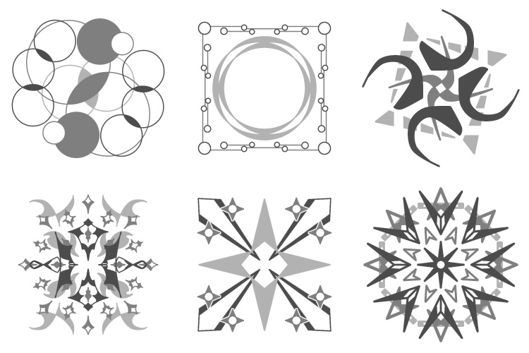 無料配布用カラフルな幾何学模様素材