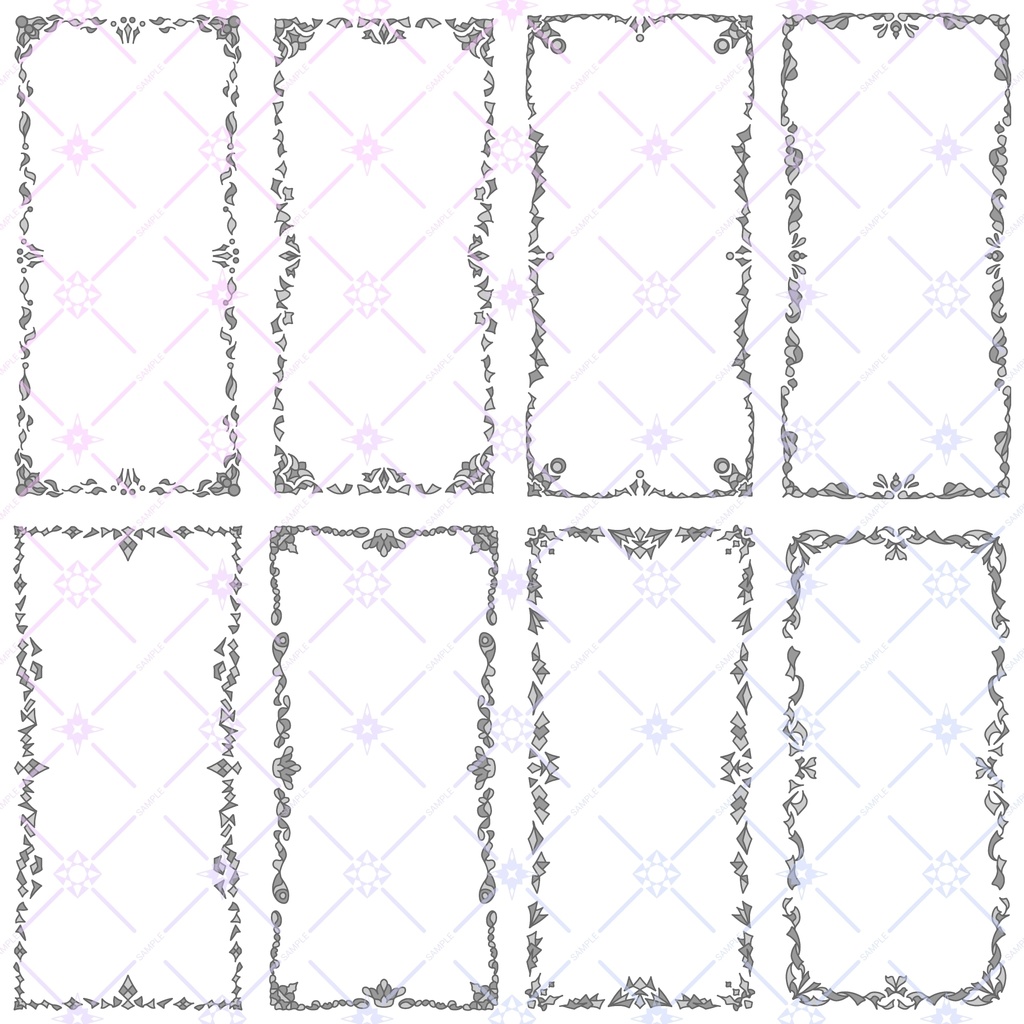 三色フレーム四角素材