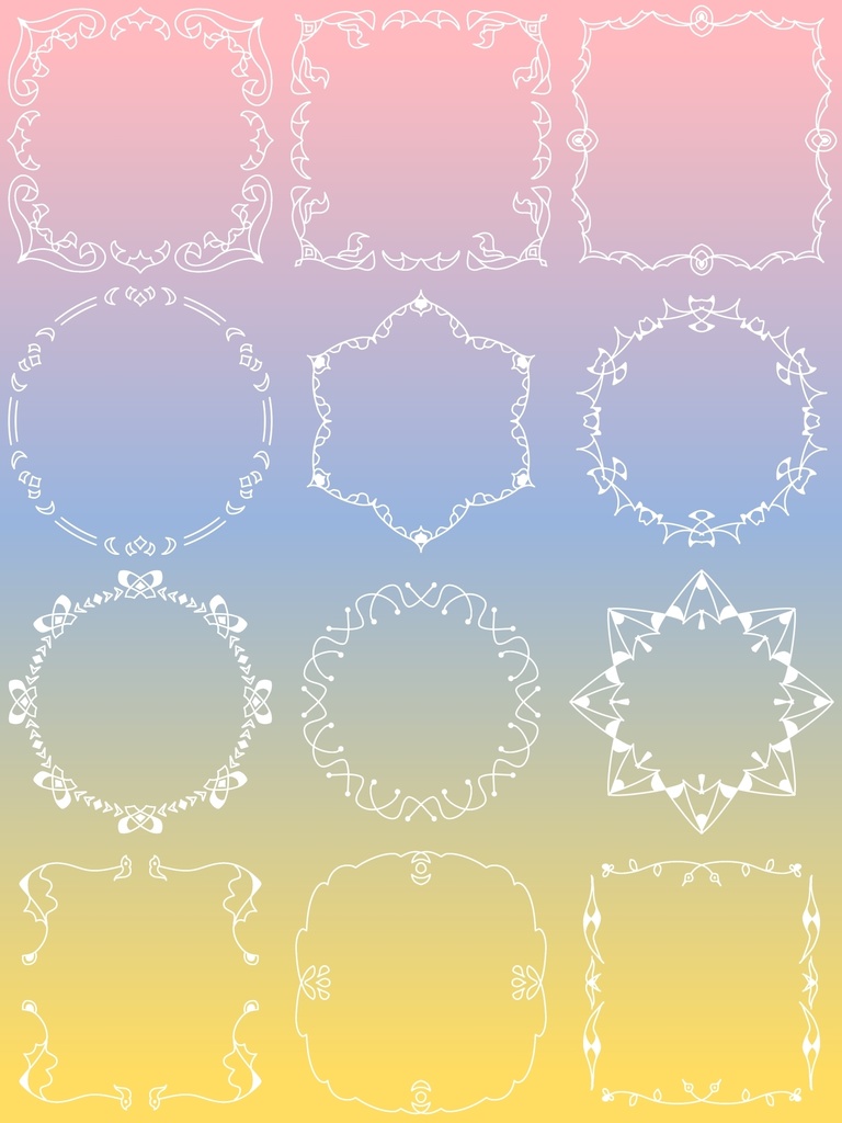 無料配布用フレーム素材集2