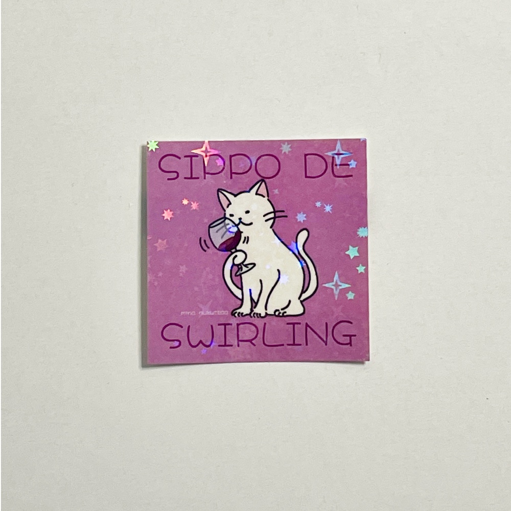 48シール「 SIPPO DE SWIRLING」しっぽでスワリング