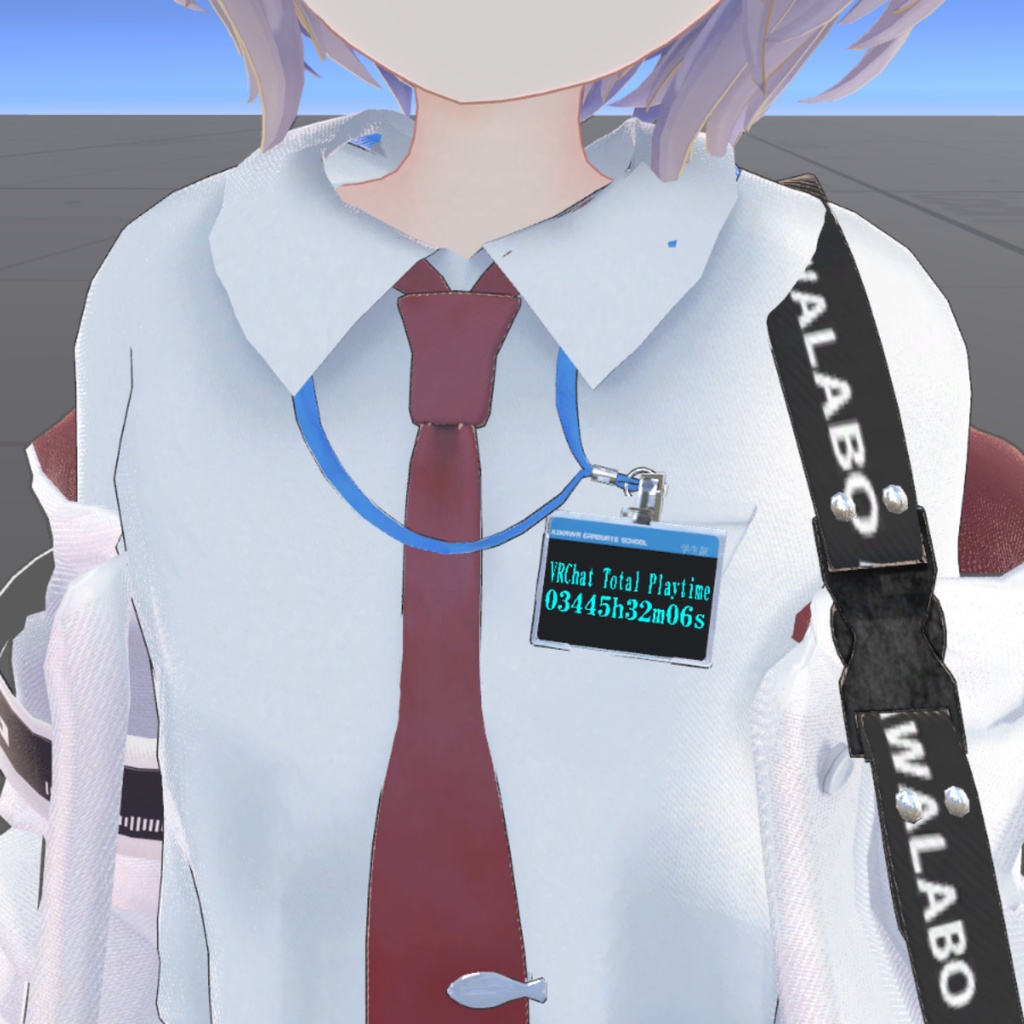(無料)【MA必須】VRC総プレイ時間表示ギミック【OSC使用】