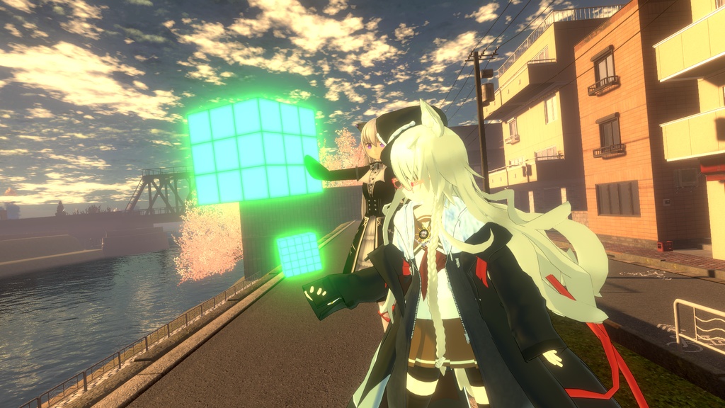 キューブ状のエネルギー体を弾にして射出するやつ