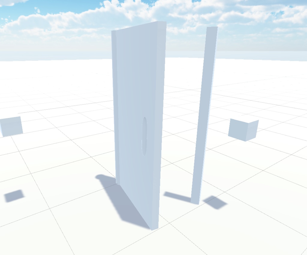 【VRChat】掴んで開くドアギミック(スライドドア&スイングドア)【Udon】