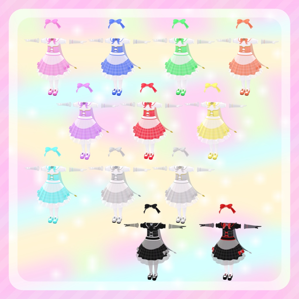 【15+アバター対応】魔法幼女衣装