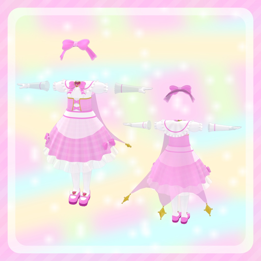 【15+アバター対応】魔法幼女衣装