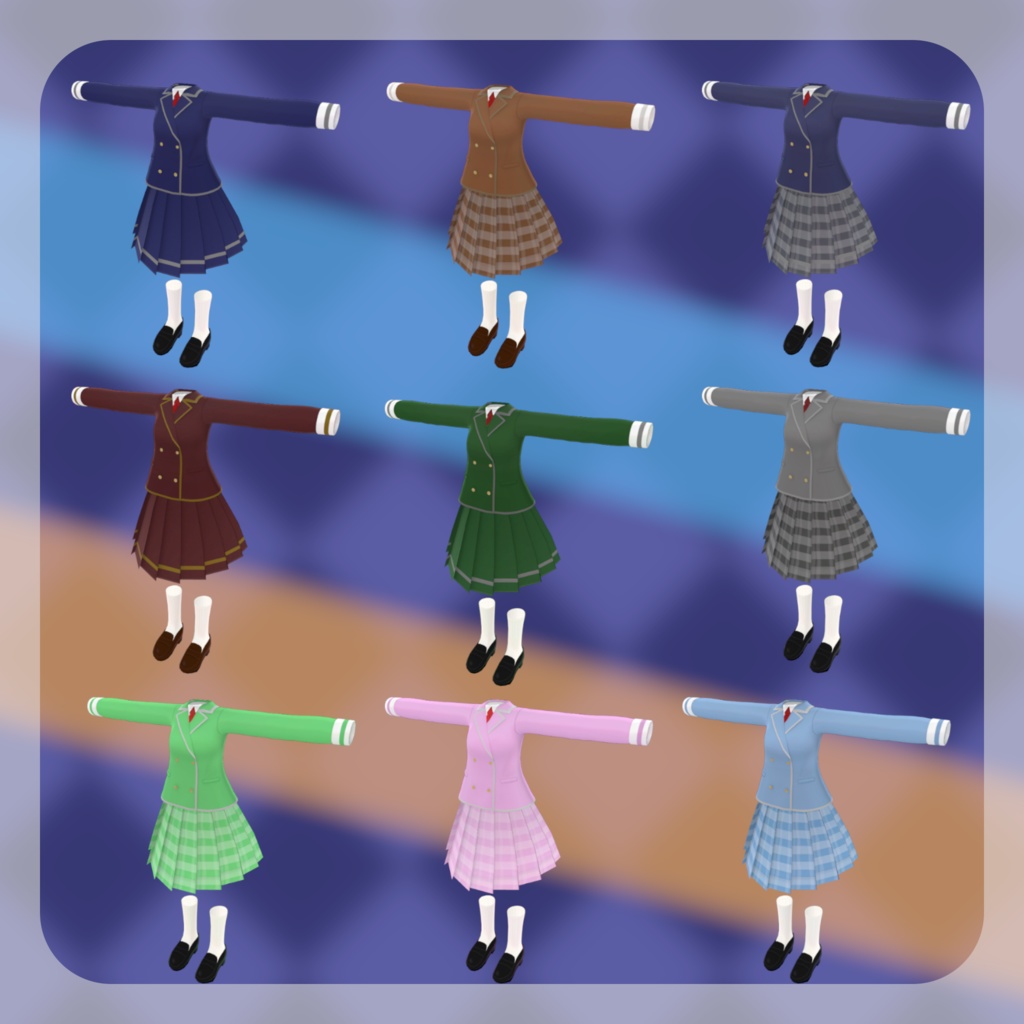 【50+アバター対応】王立魔法学園指定制服