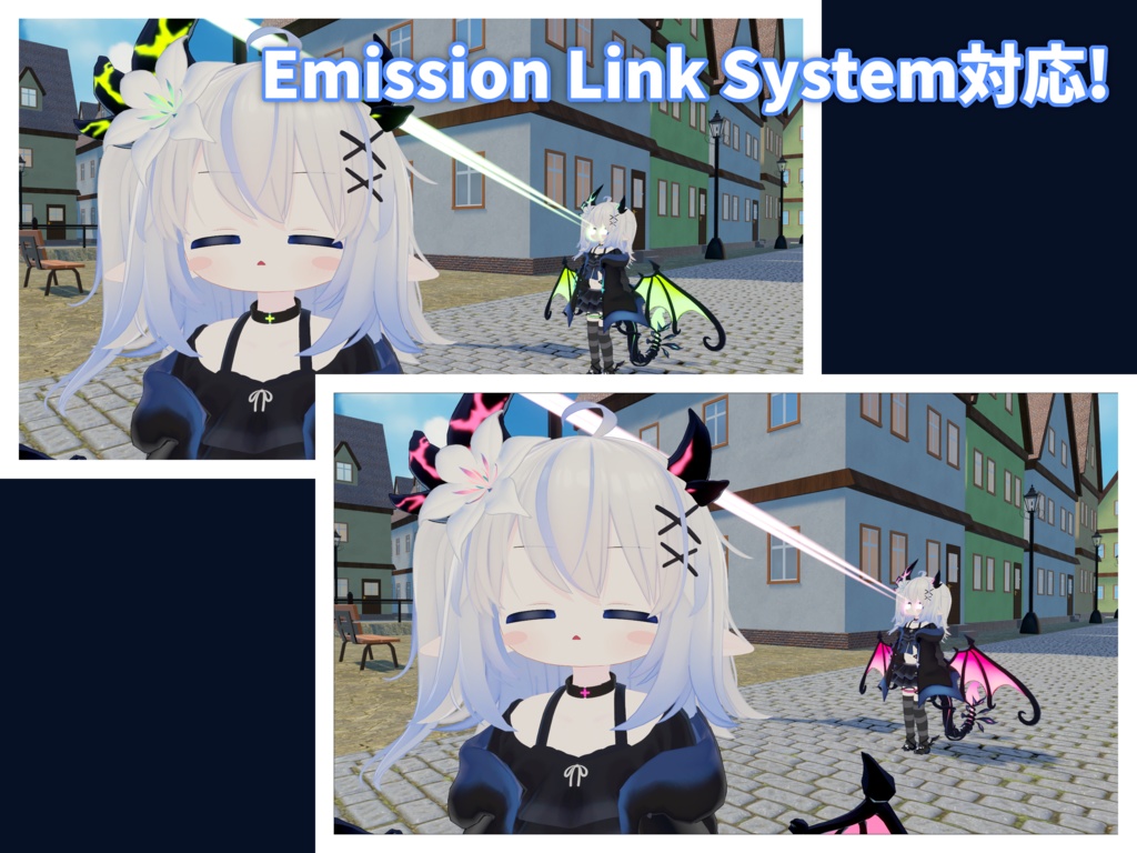 【エルシオン専用】目からビームギミック【VRChatアバター向けギミック】