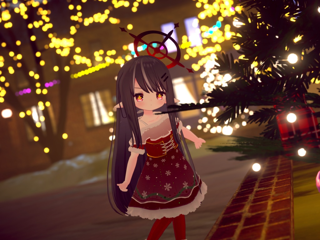 【28+アバター対応】星空の下の雪景色