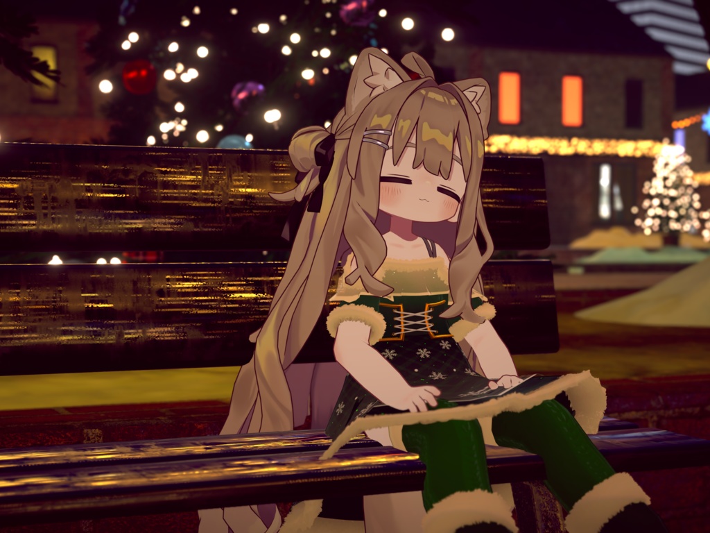 【28+アバター対応】星空の下の雪景色