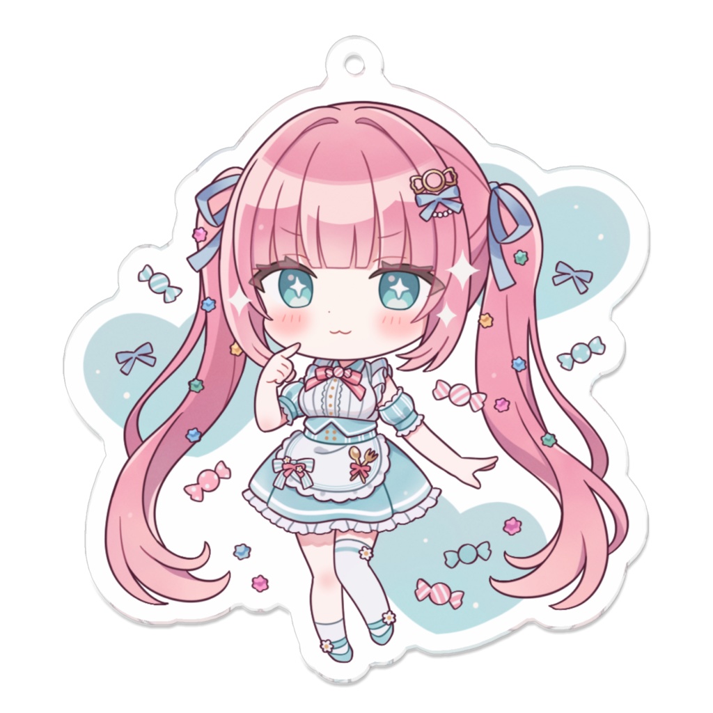 ドヤ顔あまねアクリルキーホルダー!ピンクorブルー