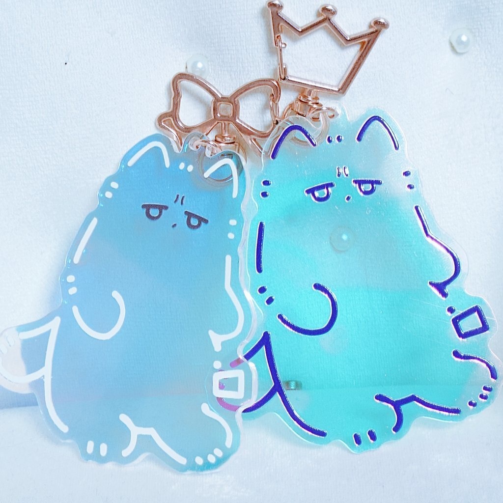 ネコチヤンのかわいいアクリルキーホルダー