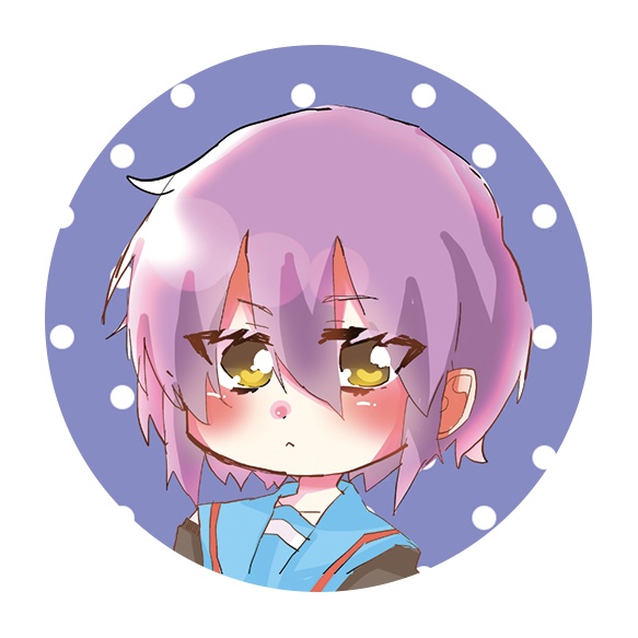 長門有希　缶バッジ