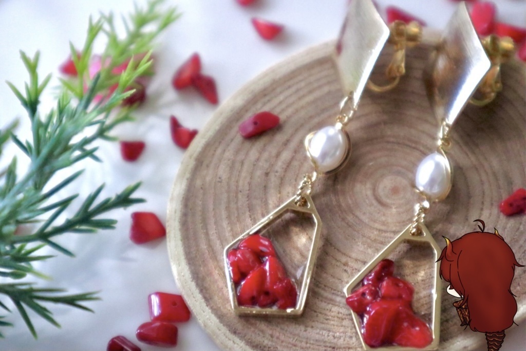 【非公式】ドーラ🔥イメージイヤリング(ピアス変更可能)