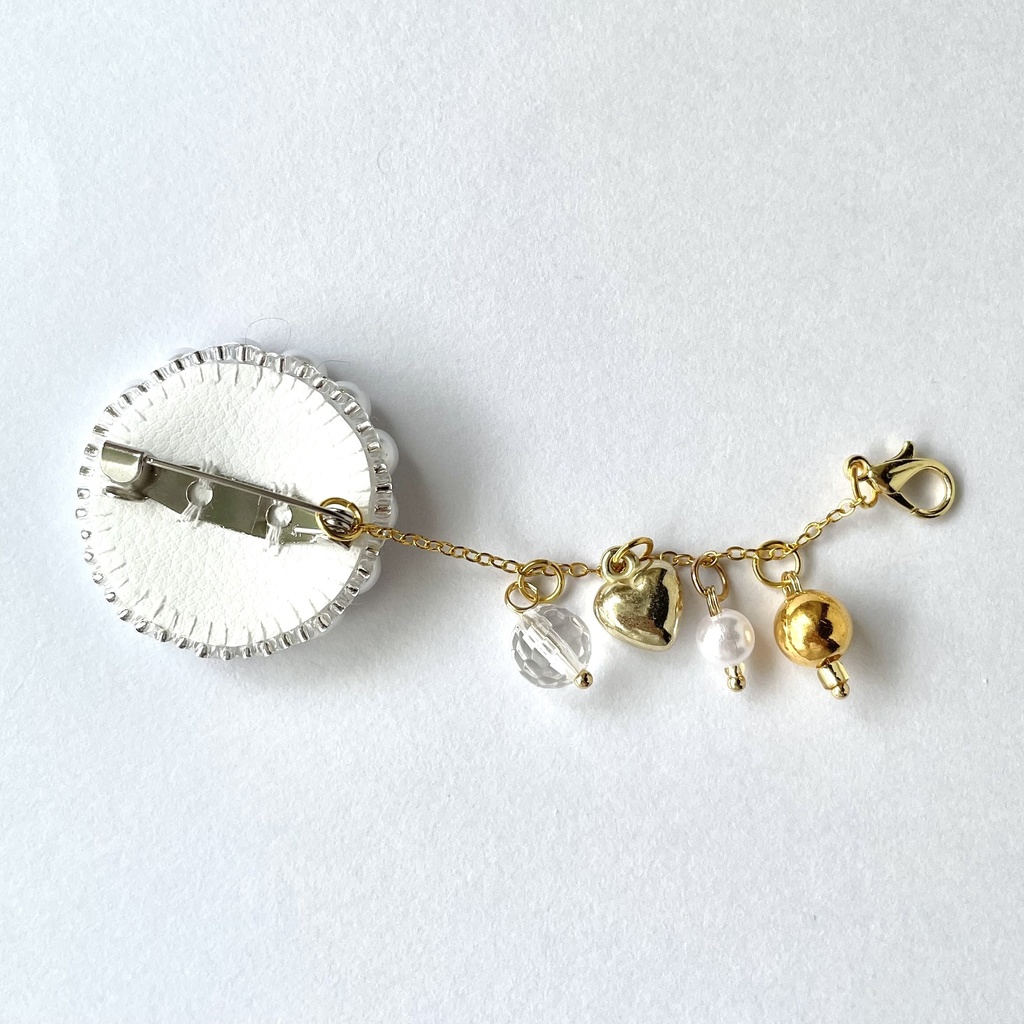 018 匿名配送 ハンドメイド ブローチ コサージュ ビーズ刺繍 推し活 推し色 黄色