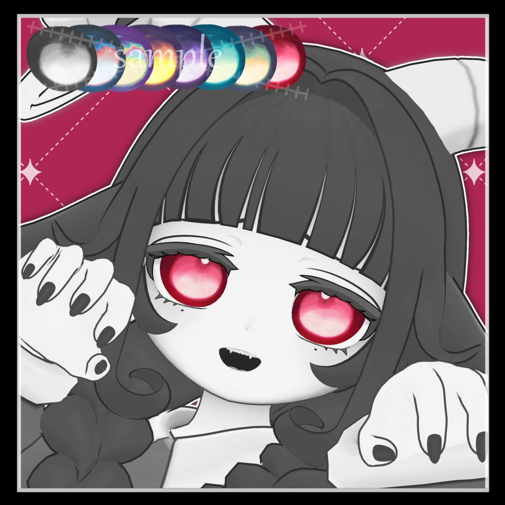 さざ波ノイズ Eye Texture【5アバター対応】