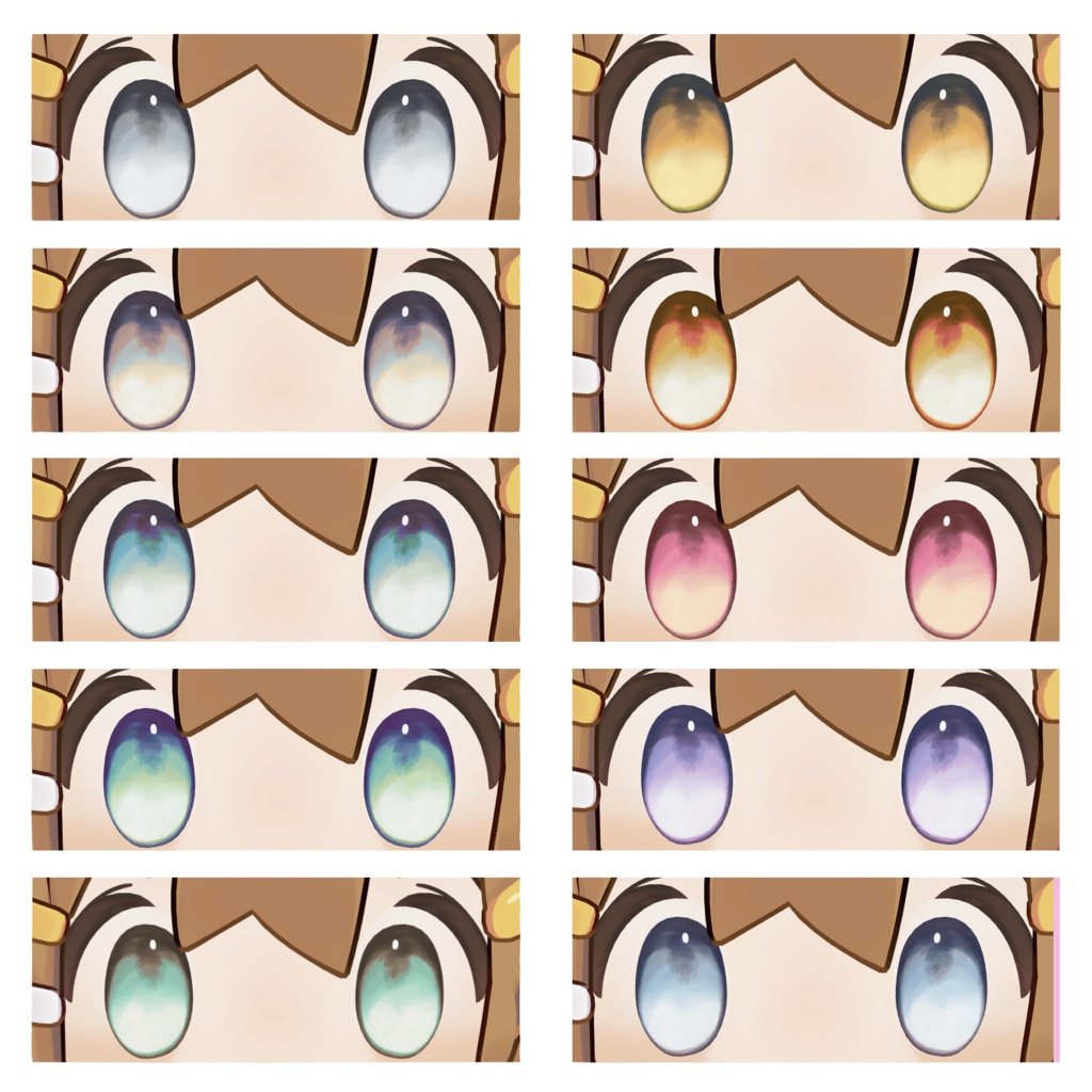 さざ波ノイズ Eye Texture【5アバター対応】