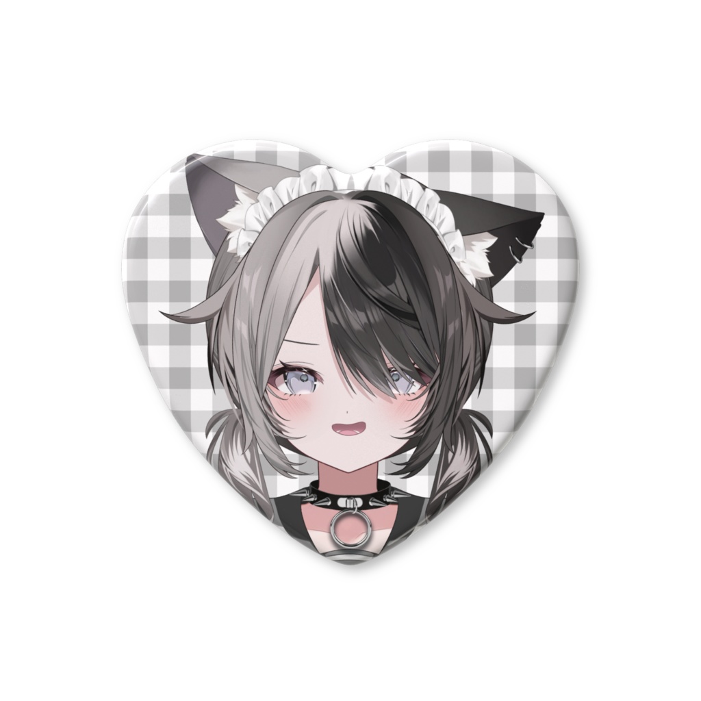 羽地がう ジャージメイド -♡型缶バッジ-