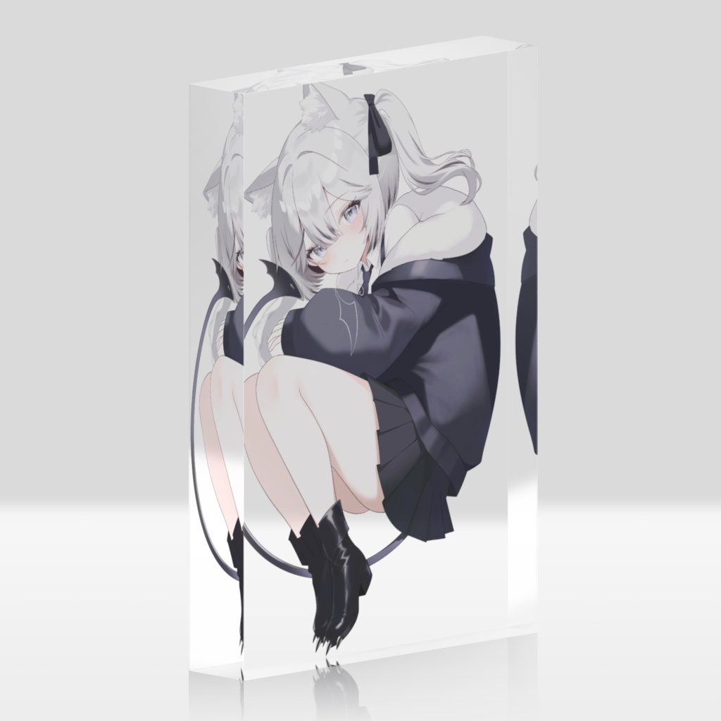 【アクリルブロック100x148mm 】羽地がう