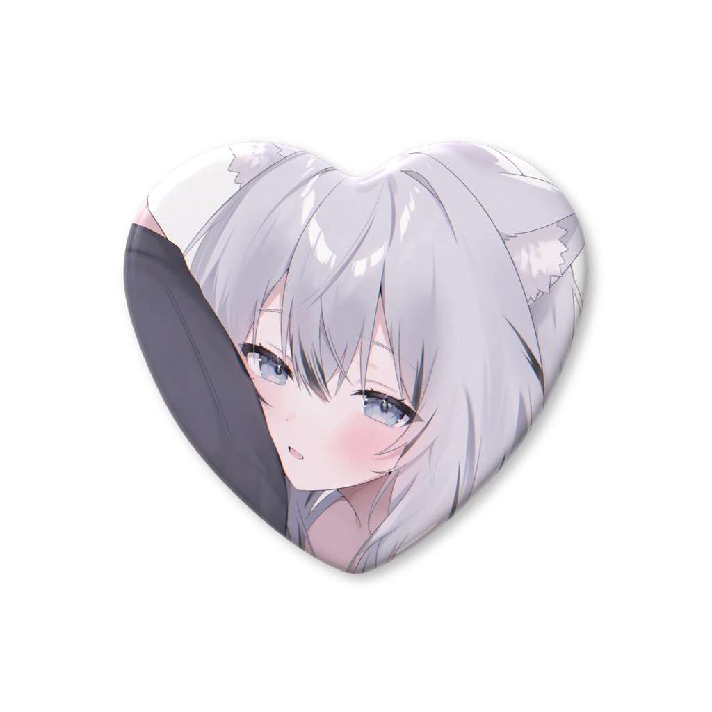 【期間限定 07/31まで】2周年グッズ ハート缶バッジ