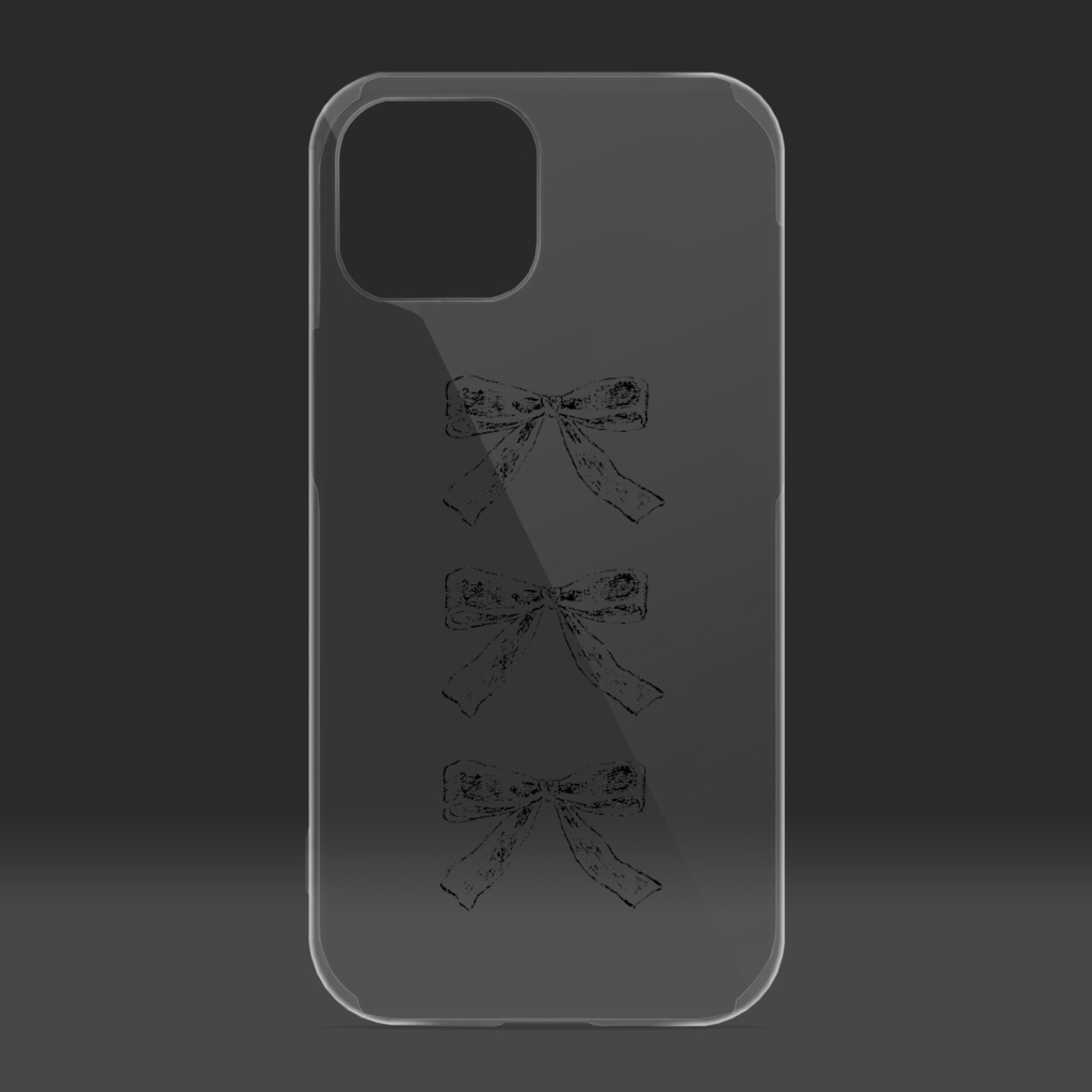 クリアiPhoneケース/ribbon