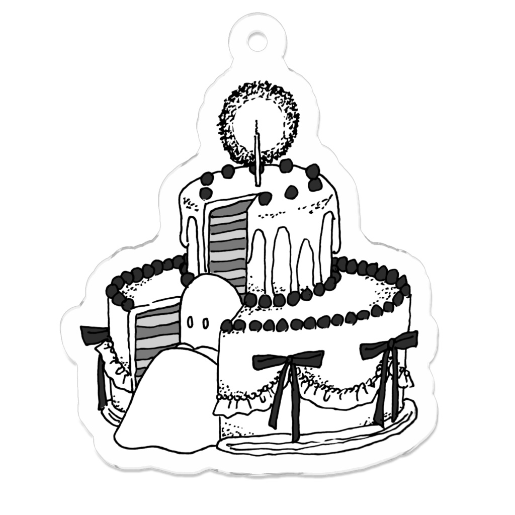 アクリルキーホルダー - cake2