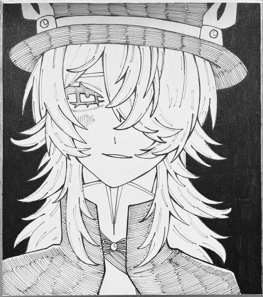 原画色紙 麒麟商人