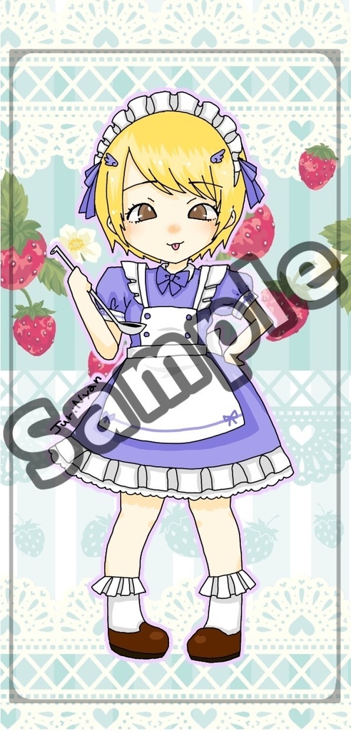 【似キャラ】2022,2神聖フレラモメイドバレンタイン（じゅりにゃん）