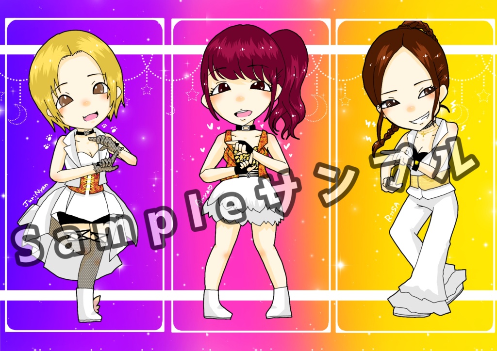 【似キャラ】2021,1神聖フレラモ衣装（3枚コンプセット）