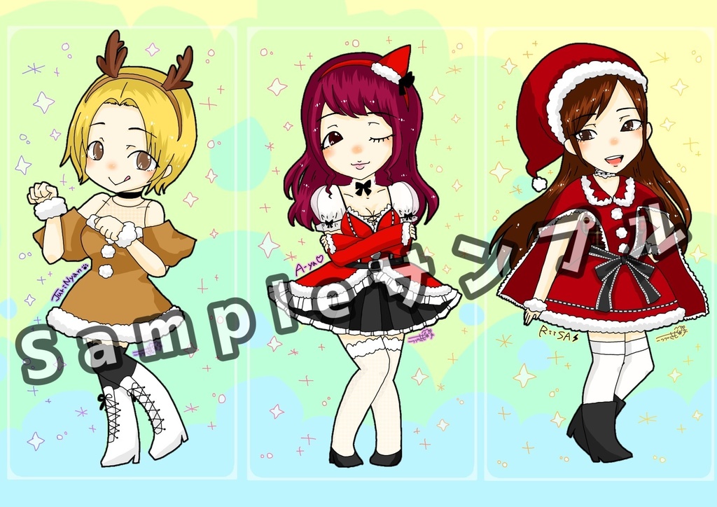 【似キャラ】2021,12神聖フレラモクリスマス（3枚コンプセット）