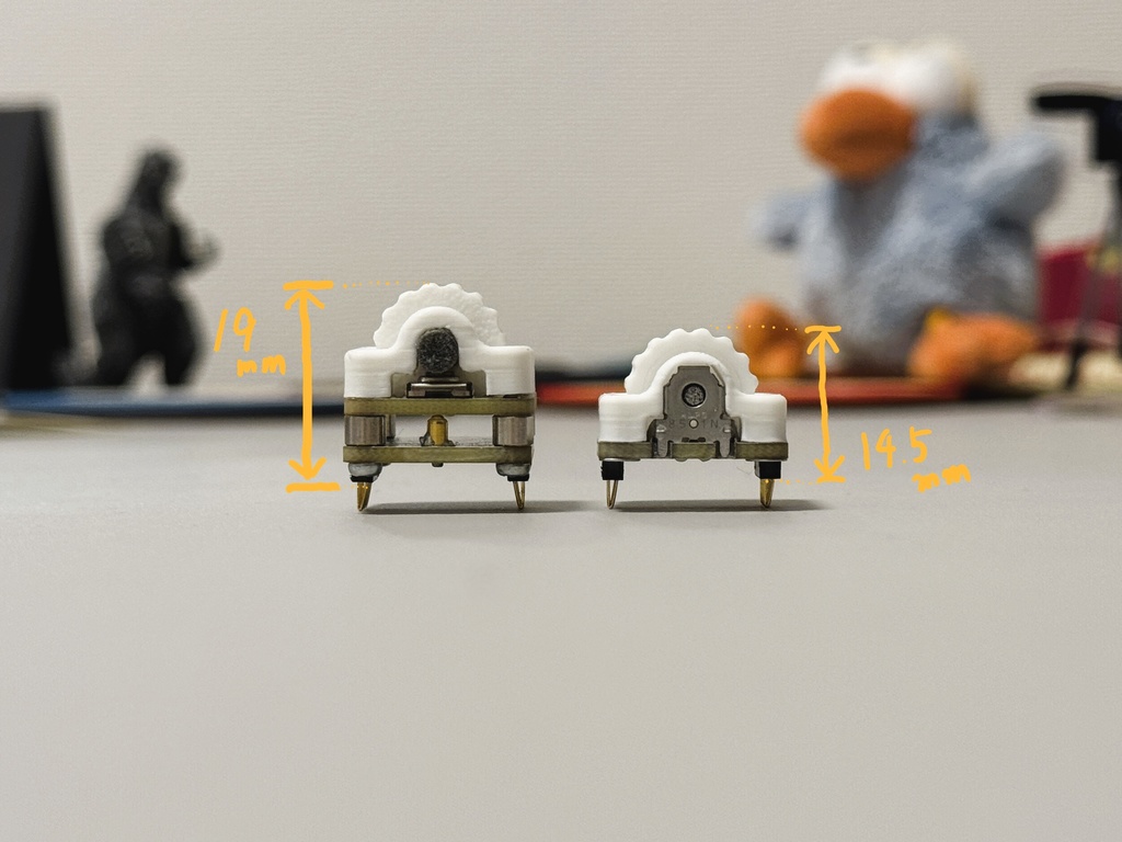 【クリックあり1U水平ロータリエンコーダ】CKW12