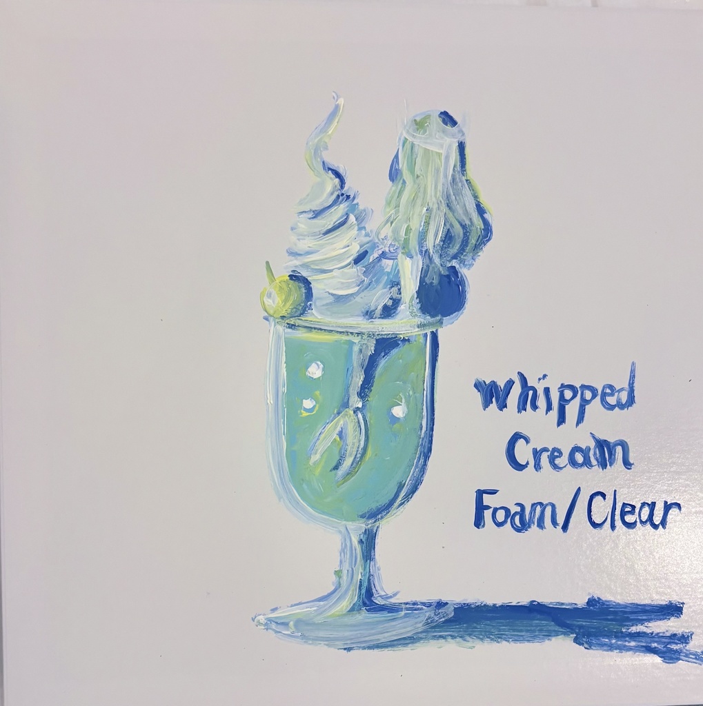 【原画】架空レコード（ホイップ+泡＋透明）