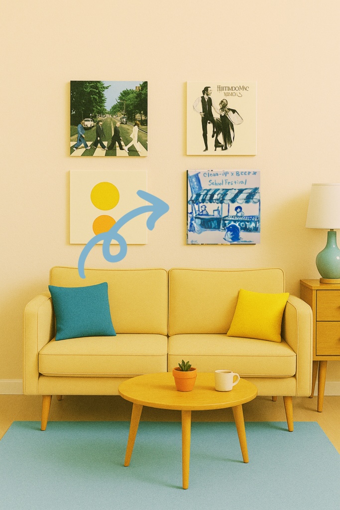 【原画】架空レコード(掃除+文化祭+ビール)))