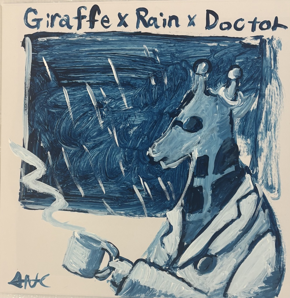 【原画】架空レコード（キリン＋雨＋医者）