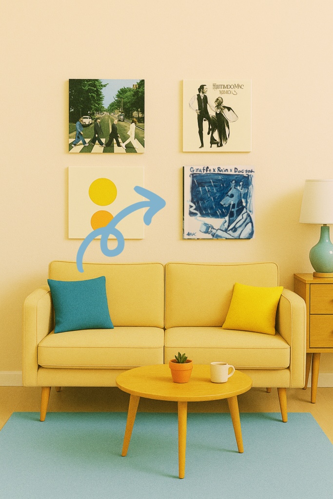 【原画】架空レコード(キリン+雨+医者)