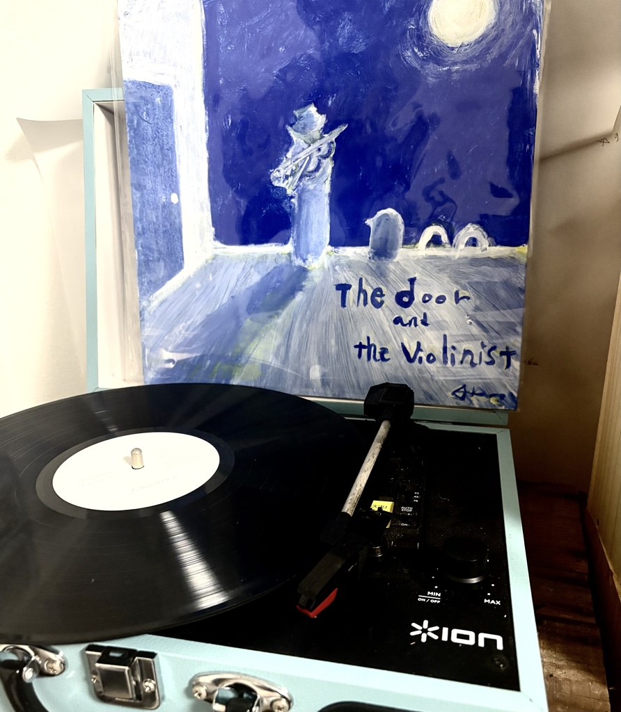 【原画】架空レコード(ドア+ヴァイオリニスト)