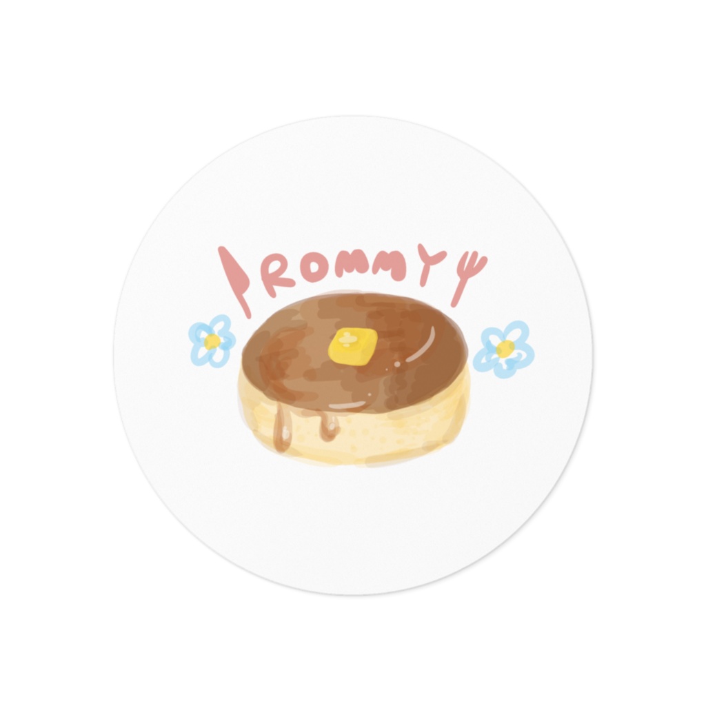 レトロファンシィガールステッカー（あつあつホットケーキ）