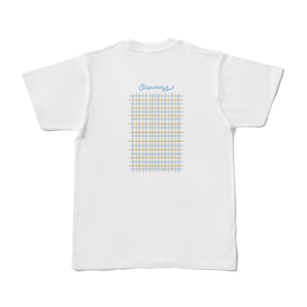 らくがきしちゃったTシャツ(マーガレット×チェック)