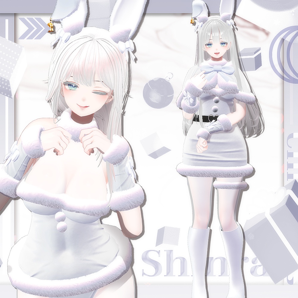 【7アバター対応】 Bunny Santa