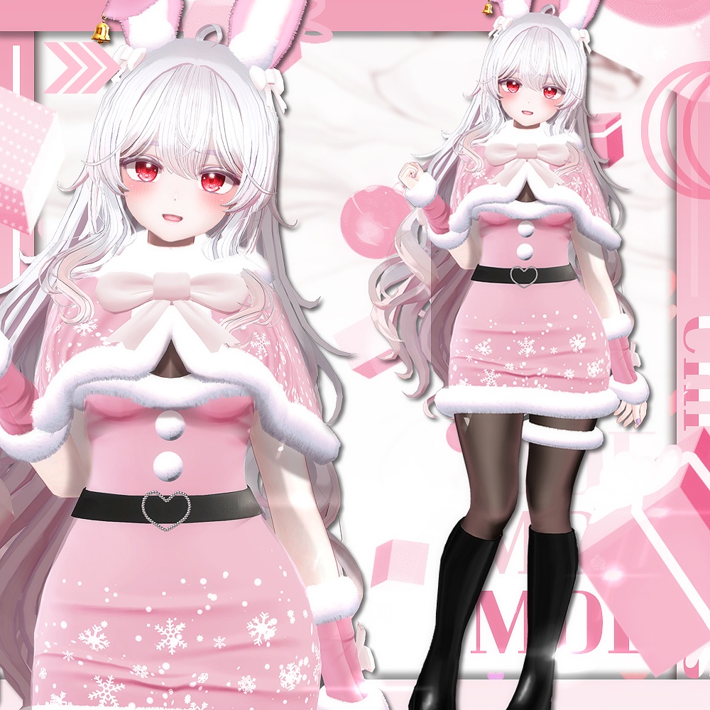 【7アバター対応】 Bunny Santa