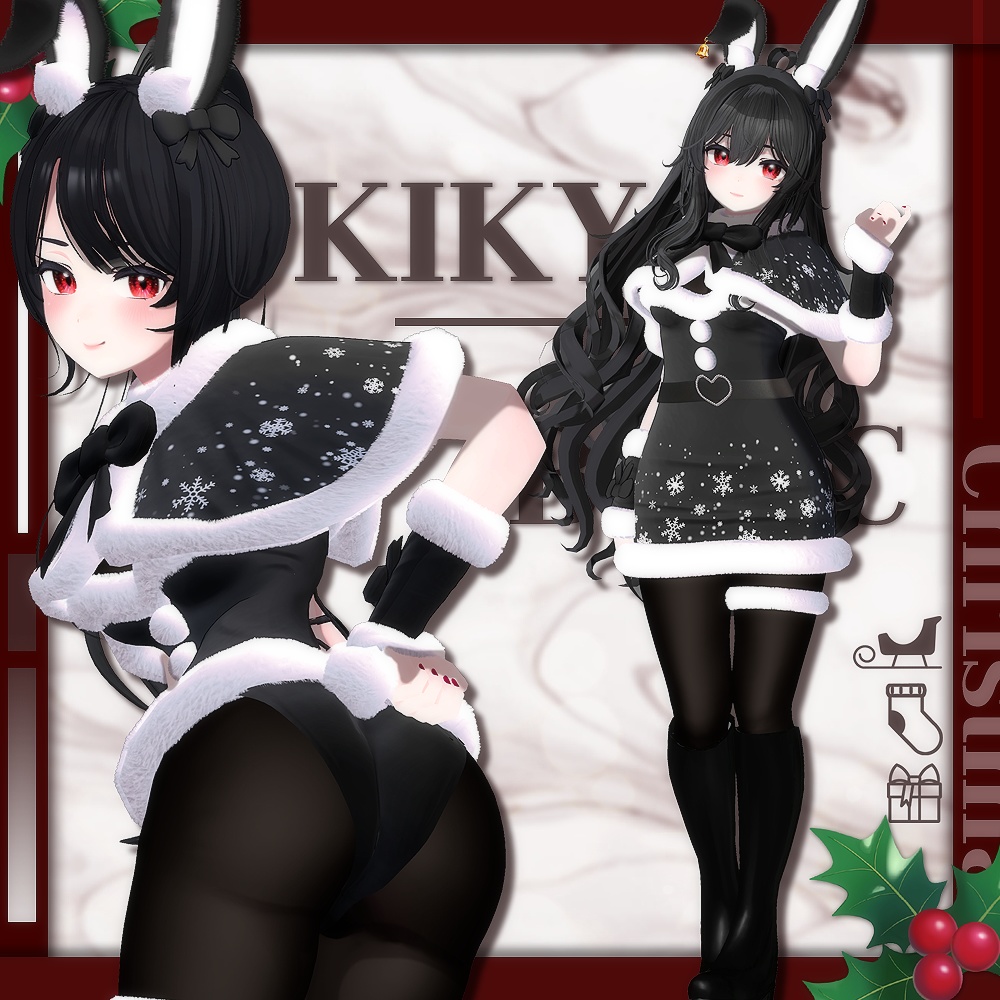 【7アバター対応】 Bunny Santa