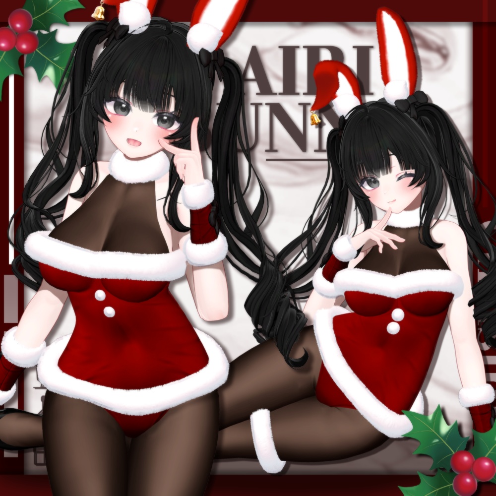 【7アバター対応】 Bunny Santa