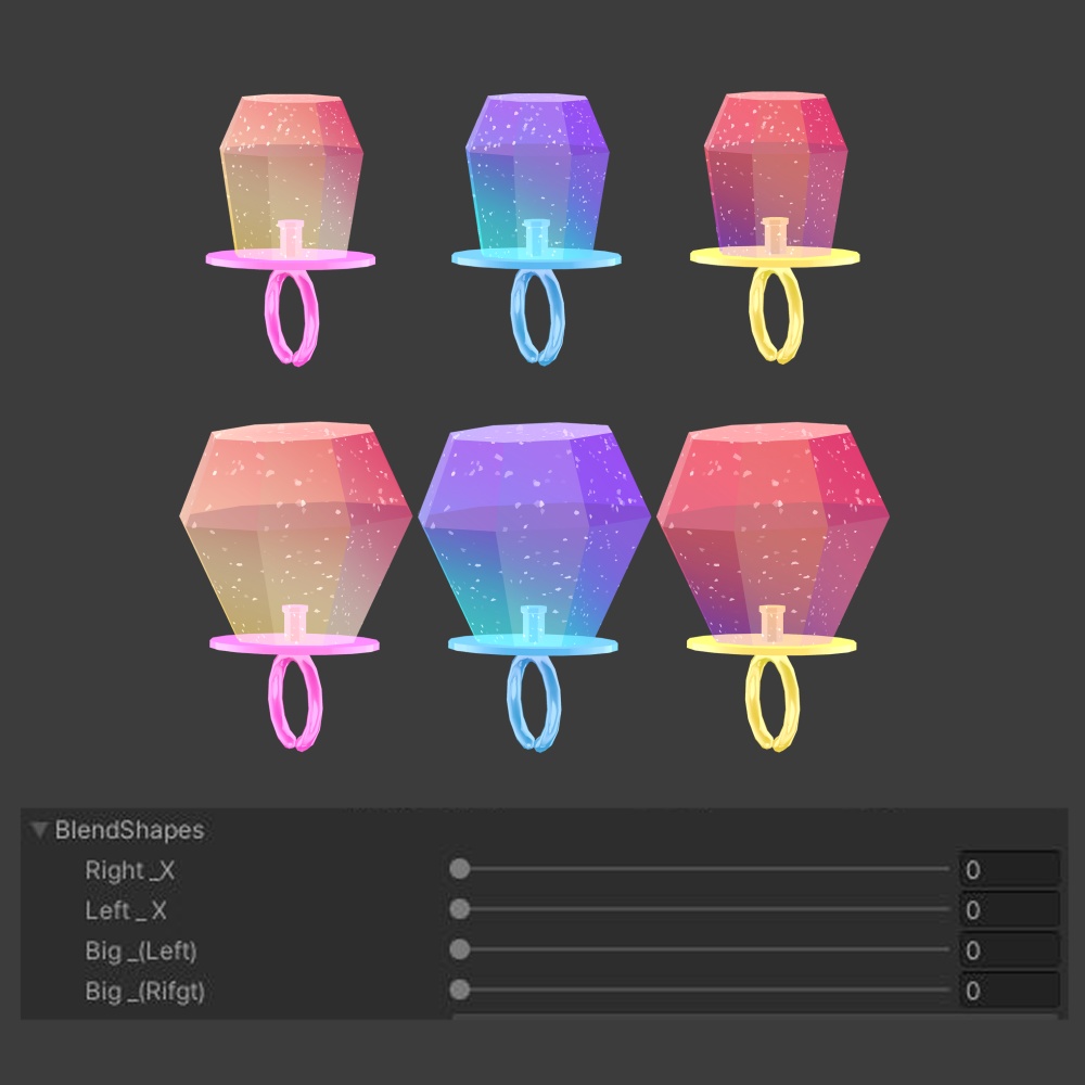 ♥1000人記念! ♥ 【Free/無料】 Candy Ring 【7アバター対応】