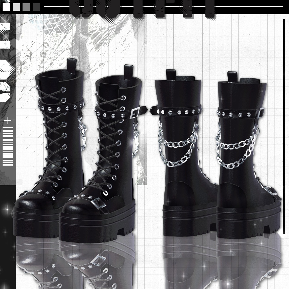 Chain leather outfit 【Sio対応】