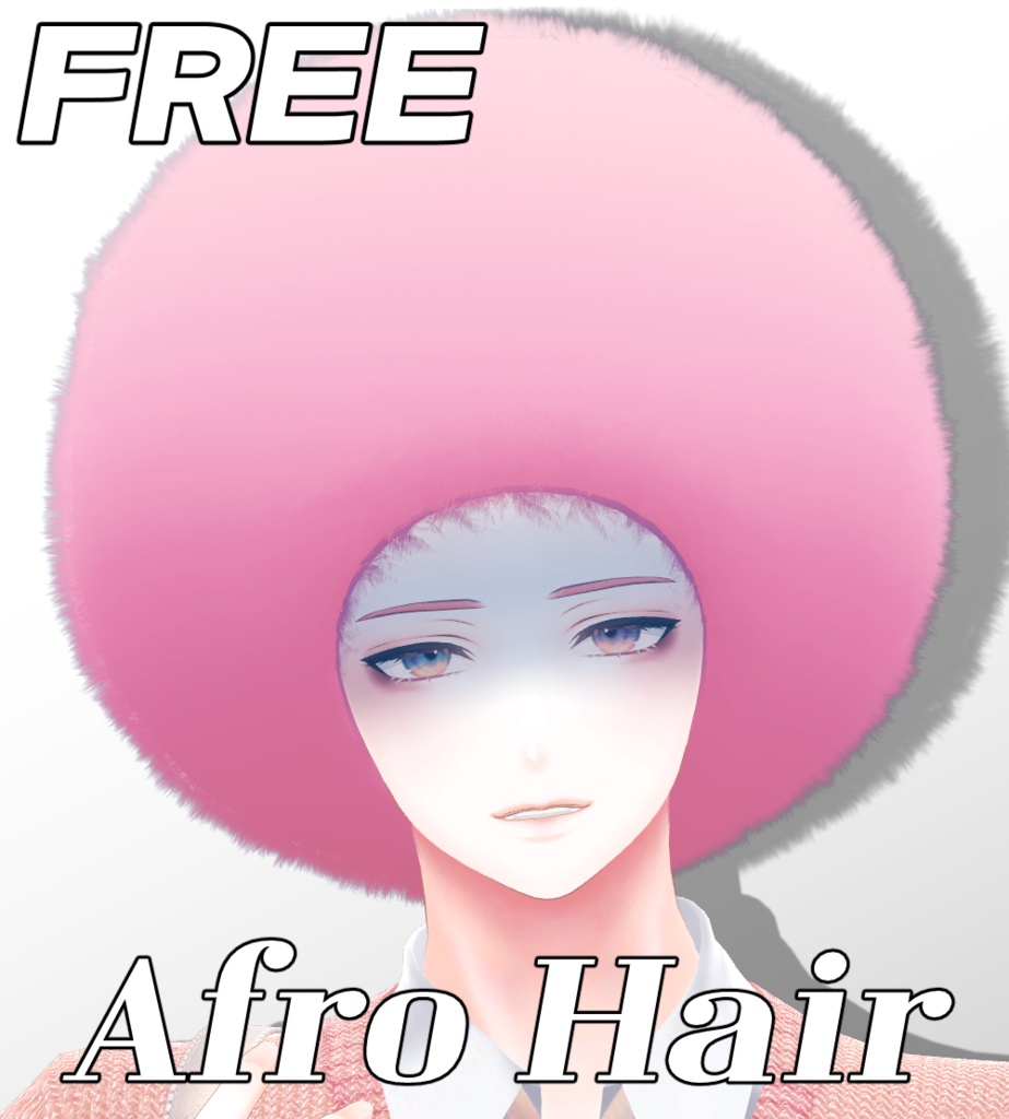 【Free/無料】 Afro Hair 【11アバター対応】