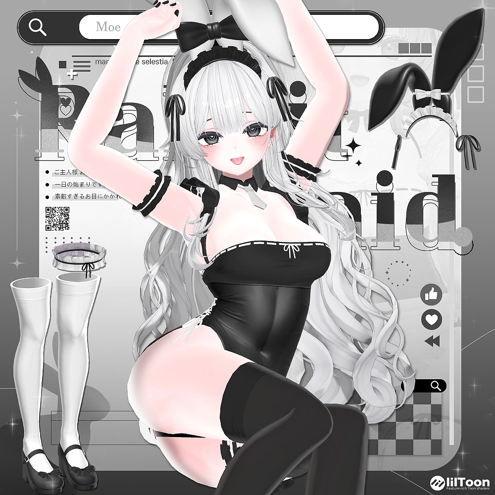 【11アバター対応】 Rabbit Maid 🐰