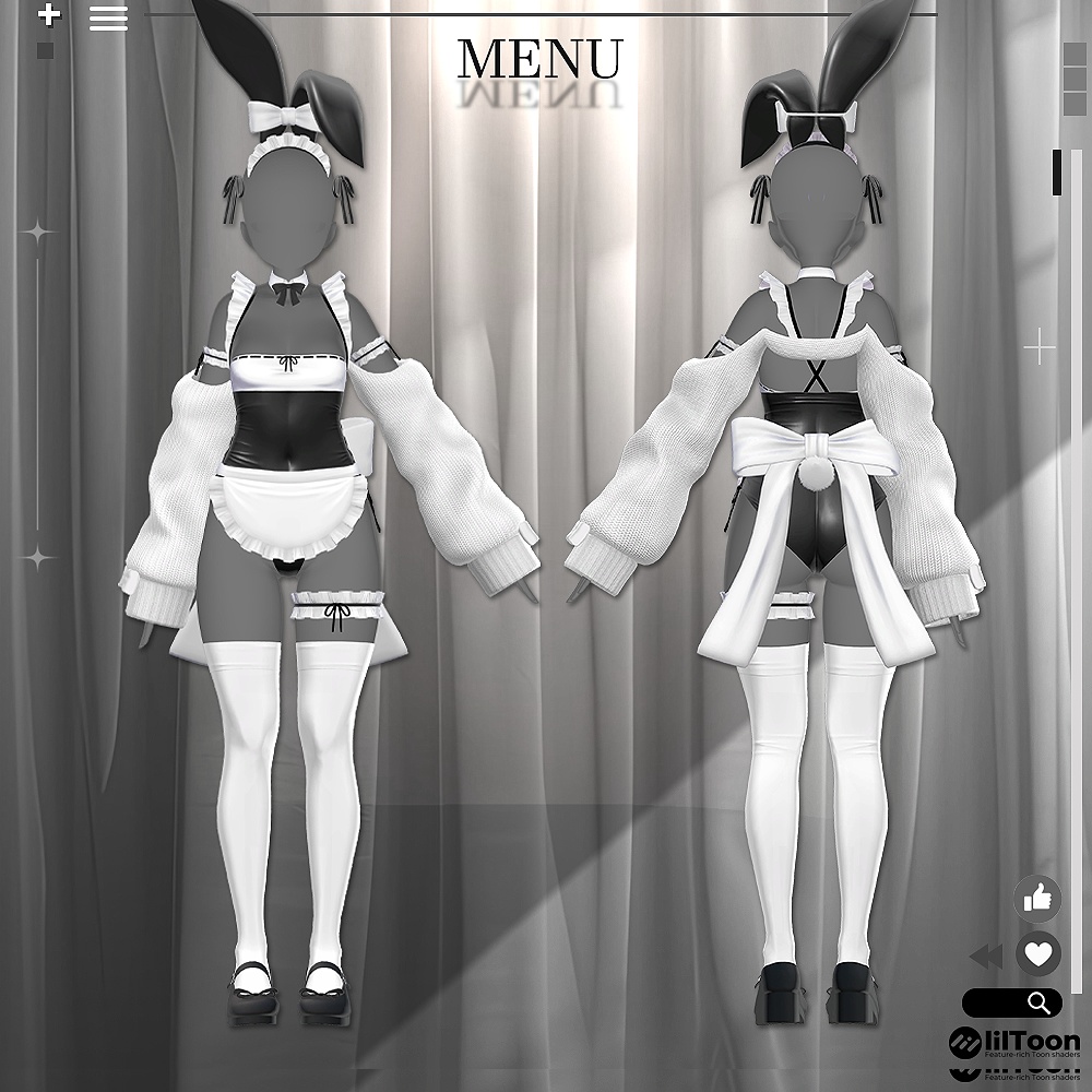 【11アバター対応】 Rabbit Maid 🐰